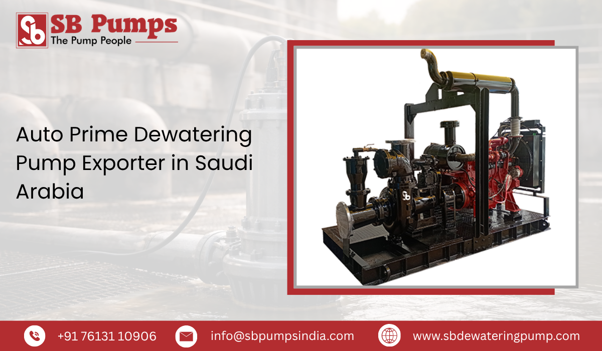 Auto Prime Dewatering Pump Exporter in Saudi Arabia