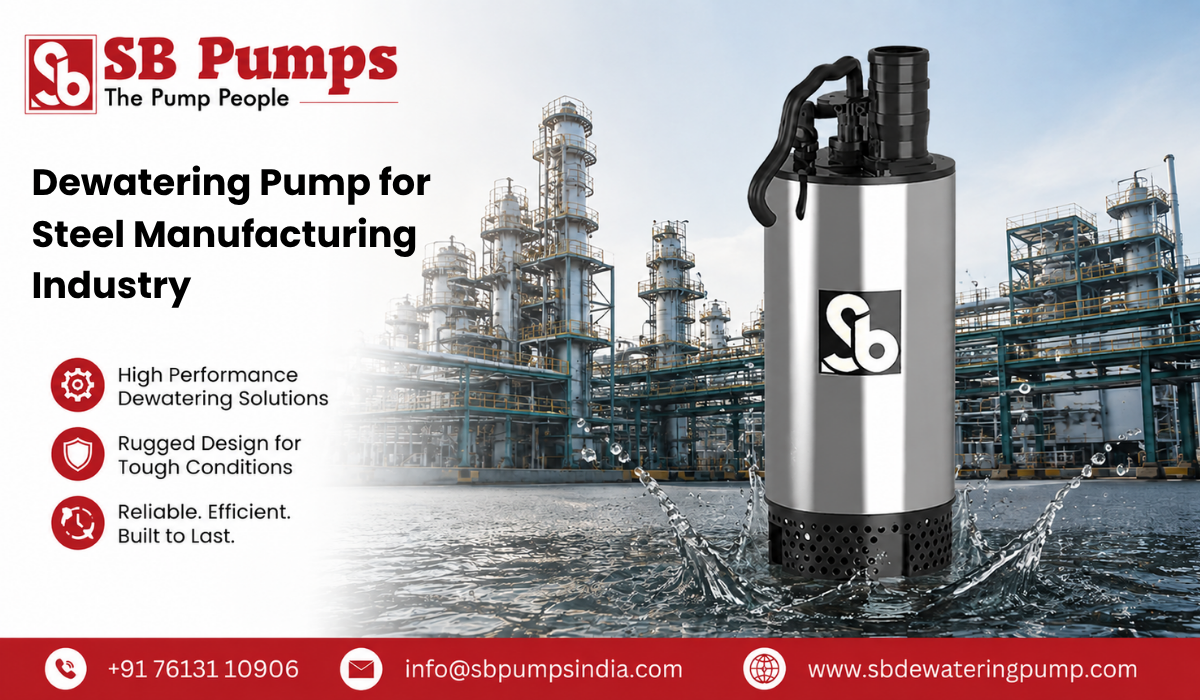 Dewatering Pump for Steel Manufacturing Industry