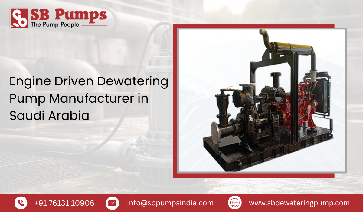Engine Driven Dewatering Pump Manufacturer in Saudi Arabia